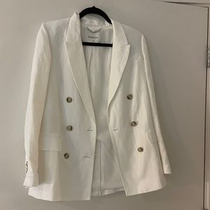 Babaton Linen White Blazer Size 0